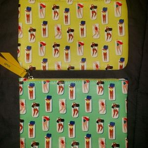 ✨FREE with purchase✨Set of 2 Ipsy makeup bags